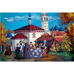 Чаепитие - Модульная картины, Репродукции, Декоративные панно, Декор стен