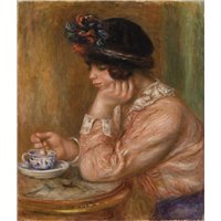 Портреты картины репродукции на заказ - Чашка шоколада