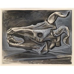 Череп козла - Модульная картины, Репродукции, Декоративные панно, Декор стен