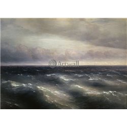 Черное море перед бурей - Модульная картины, Репродукции, Декоративные панно, Декор стен