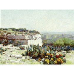 Цветущкая опунция - Модульная картины, Репродукции, Декоративные панно, Декор стен