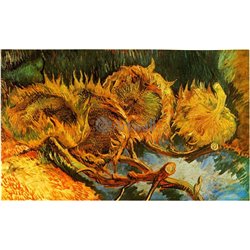 Четыре увядающих подсолнуха - Модульная картины, Репродукции, Декоративные панно, Декор стен