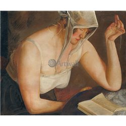 Читающая женщина - Модульная картины, Репродукции, Декоративные панно, Декор стен