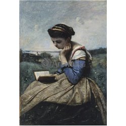 Читающая женщина - Модульная картины, Репродукции, Декоративные панно, Декор стен