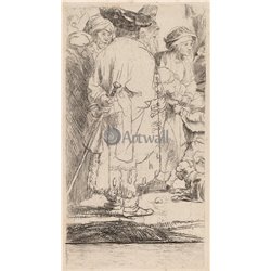 Христос, исцеляющий больных, фрагмент - Модульная картины, Репродукции, Декоративные панно, Декор стен