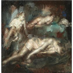 Этюды обнаженных - Модульная картины, Репродукции, Декоративные панно, Декор стен