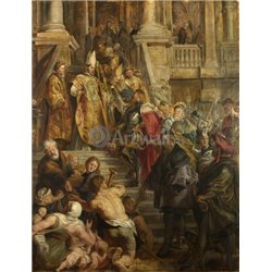 Эскиз алтарного образа для церкви св.Бавона_центральная панель - Модульная картины, Репродукции, Декоративные панно, Декор стен
