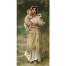 Картина на холсте по фото Модульные картины Печать портретов на холсте Ягнята