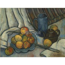Яблоки, кувшин и чайник - Модульная картины, Репродукции, Декоративные панно, Декор стен