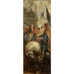 Эскиз алтарного образа для церкви св.Бавона-Правая панель триптиха. Спор короля - Модульная картины, Репродукции, Декоративные панно, Декор стен