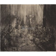 Картина на холсте по фото Модульные картины Печать портретов на холсте Христос на кресте между двумя разбойниками