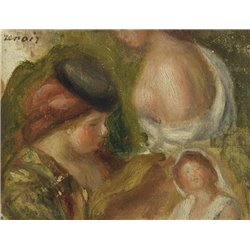 Эскизы молодой девушки - Модульная картины, Репродукции, Декоративные панно, Декор стен