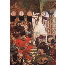 Царевна Несмеяна - Модульная картины, Репродукции, Декоративные панно, Декор стен