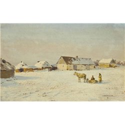 Ферма в Никольском, солнечный день - Модульная картины, Репродукции, Декоративные панно, Декор стен