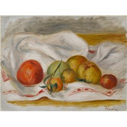 Фрукты на белой скатерти - Модульная картины, Репродукции, Декоративные панно, Декор стен