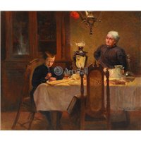 Портреты картины репродукции на заказ - У самовара