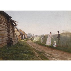 У поля - Модульная картины, Репродукции, Декоративные панно, Декор стен