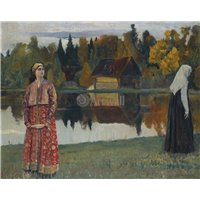 У озера