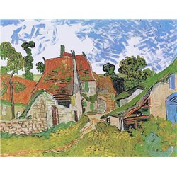 Улица в Овере - Модульная картины, Репродукции, Декоративные панно, Декор стен