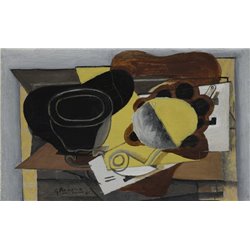 Стакан, трубка и плоды - Модульная картины, Репродукции, Декоративные панно, Декор стен