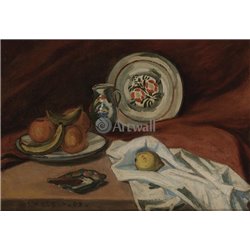 Натюрморт с фруктами и сигарой - Модульная картины, Репродукции, Декоративные панно, Декор стен
