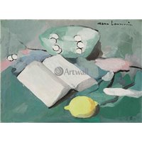Портреты картины репродукции на заказ - Натюрморт с книгой, лимоном и жемчугом