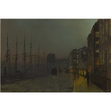 Картина на холсте по фото Модульные картины Печать портретов на холсте Набережная в лунную ночь