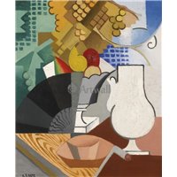 Портреты картины репродукции на заказ - Натюрморт с вазой для фруктов