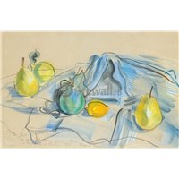 Портреты картины репродукции на заказ - Натюрморт с грушами и лимоном