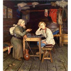 Молодой монах - Модульная картины, Репродукции, Декоративные панно, Декор стен