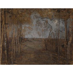 Молодая луна - Модульная картины, Репродукции, Декоративные панно, Декор стен