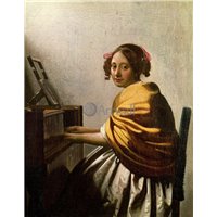 Молодая женщина у вирджинала