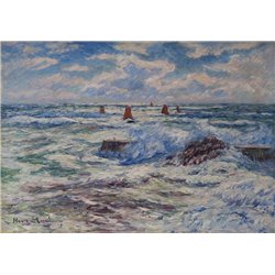 Морские скалы - Модульная картины, Репродукции, Декоративные панно, Декор стен