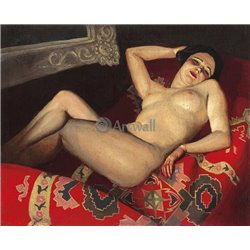 Лежащая обнаженная - Модульная картины, Репродукции, Декоративные панно, Декор стен