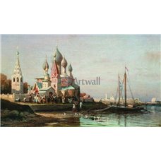 Картина на холсте по фото Модульные картины Печать портретов на холсте Крестный ход в Ярославле