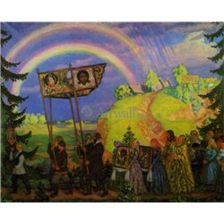 Крестный ход - Модульная картины, Репродукции, Декоративные панно, Декор стен