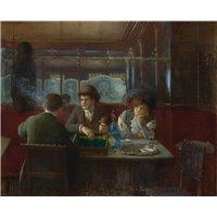 Игра в трик-трак в кафе