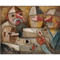 Портреты картины репродукции на заказ - Игра в карты