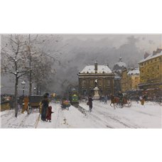 Картина на холсте по фото Модульные картины Печать портретов на холсте Институт, плохая погода