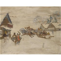 Зимний праздник - Модульная картины, Репродукции, Декоративные панно, Декор стен