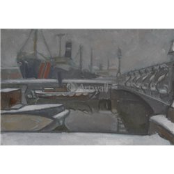 Зима в Петербурге - Модульная картины, Репродукции, Декоративные панно, Декор стен