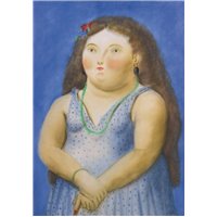 Женщина в голубом