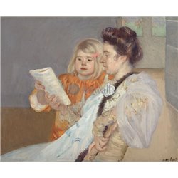 За чтением - Модульная картины, Репродукции, Декоративные панно, Декор стен