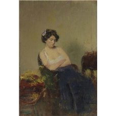 Картина на холсте по фото Модульные картины Печать портретов на холсте Задумалась