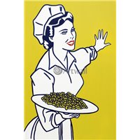 Портреты картины репродукции на заказ - Женщина с арахисом