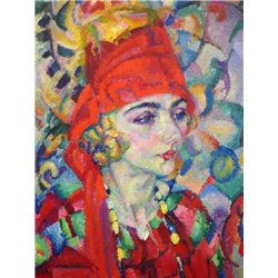 Женский портрет - Модульная картины, Репродукции, Декоративные панно, Декор стен