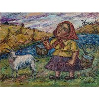 Женщина с коромыслом