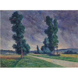 Дорога в Бесси-сюр-Кюр - Модульная картины, Репродукции, Декоративные панно, Декор стен