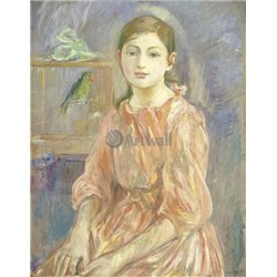 Дочка художницы и попугай - Модульная картины, Репродукции, Декоративные панно, Декор стен