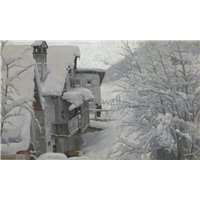 Портреты картины репродукции на заказ - Деревня зимой